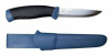 Нож Morakniv Companion Navy Blue (13164) стальной универсальный лезв.103мм прямая заточка синий/черный