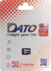 флеш карта microsdhc 16gb class10 dato dttf016gc10 w/o adapter