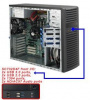 корпус для сервера midtower 500w cse-732d4f-500b supermicro
