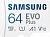 MB-MC64KA/RU Карта памяти microSDXC 64 Гб Samsung EVO Plus Class 10 UHS-1, +адаптер